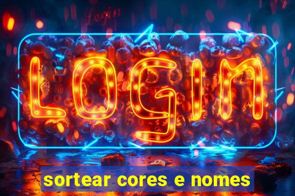 sortear cores e nomes